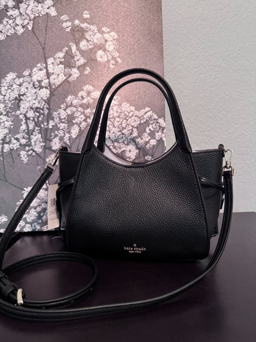 Kate Spade Stash Small Mini Carryall Purse Crossbody Bag - Black KN634